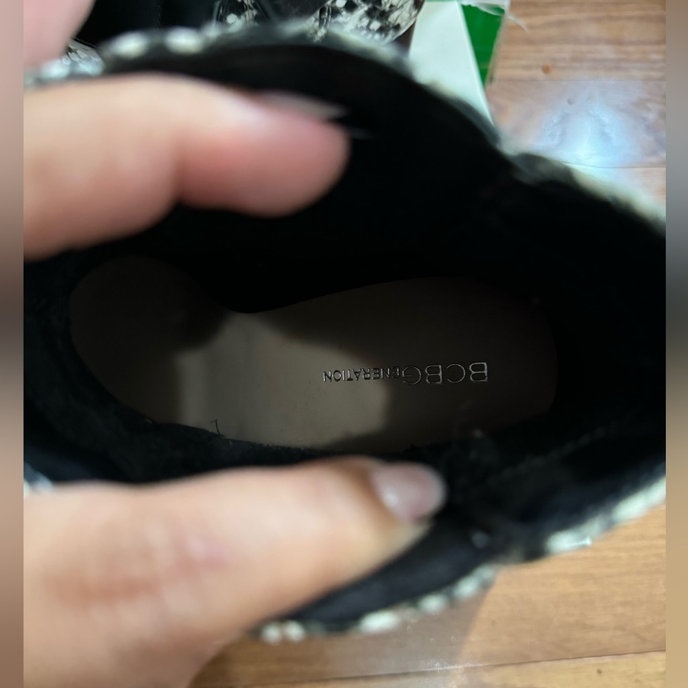 Bcbg Snake Print Booties - image 3